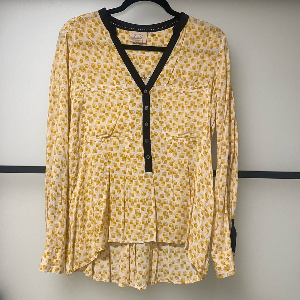 Vanessa Virginia Anthropologie blouse size 10